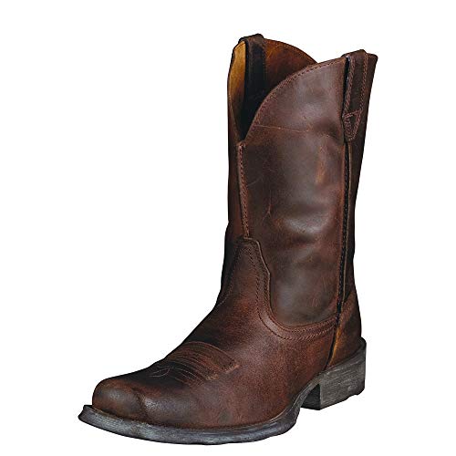 Ariat Men's Rambler Wide Square Toe Western Cowboy Boot, Wicker, 10.5 M US