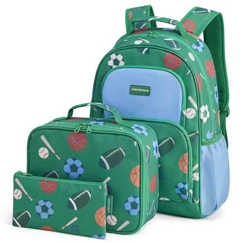 Image of mommore Kids Backpack Set Kindergarten School Bookbag for Boys Girls