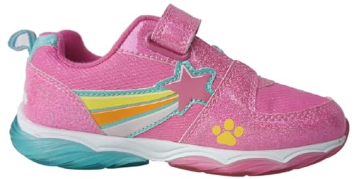Nickelodeon Girl's Paw Patrol Skye and Everest Light Up Sneakers (Pink/Aqua, Numeric_10) by Nick - Used condition - Image 3