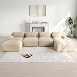 【Conception ergonomique confortable】- Repos optimal grâce à la mousse 32D hautement élastique (récupération rapide) et aux accoudoirs incurvés qui s'adaptent à votre corps, parfait pour le salon, la chambre à coucher ou le bureau à domicile. L'assise élargie et le repose-pieds incurvé du canapé Anthropologie prolongent le soutien des jambes pour réduire la fatigue en position assise, offrant une relaxation profonde à chaque inclinaison.