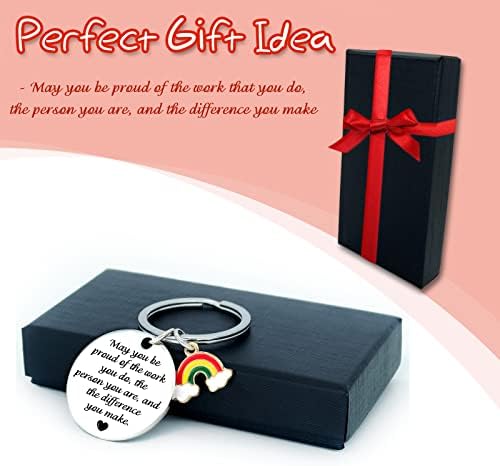 ExceLife Encouragement Keyring Gifts, Thank You Keychain Pendant Inspirational Keyring Gifts For Friend Family Colleague Nursing School Graduation Gifts