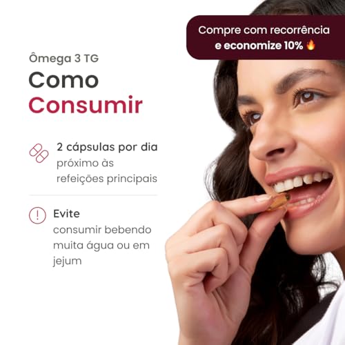 Ômega 3 1000mg Rico em EPA DHA com Selo IFOS e Vitamina E - 60 cápsulas Vhita