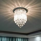 💡 La luz de techo de cristal,Material: cristal; Medidas: D30 * H35 cm; Tipo de interruptor:: botón; Número de fuentes luz: E14 * 3 (No incluso las bombillas).