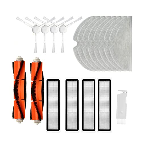 �|�����{�b�g Dreame Bot L10 Pro D9���{�b�g�̑|���@�̕��i�L�b�g�̃��C���T�C�h�u���V�t�B���^�[MOP�̎G�Ђ̂��߂̃t�B�b�g �t���i (Color : White)