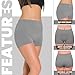 Love My Fashions® Boy Shorts Underwear for Women Anti Chafing Boxer Shorts Ladies Boxer Briefs Biker Short Boyshorts 3-Pack Grey