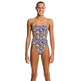 Funkita Single Strap One Piece Girls Stacked Up Größe 140 2016 Schwimmanzug