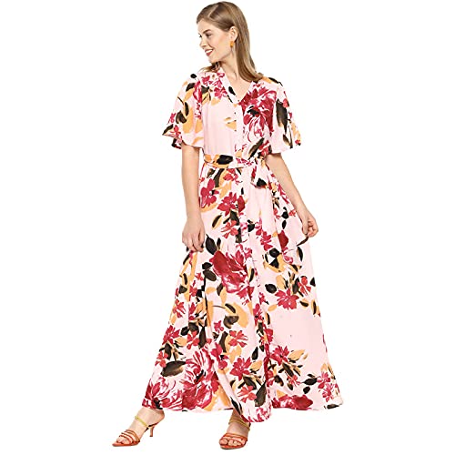 Image of PINACOLADA Women Stylish Floral Design Casual Dresses (AZ21DRS CSWSSDR242 AZ)