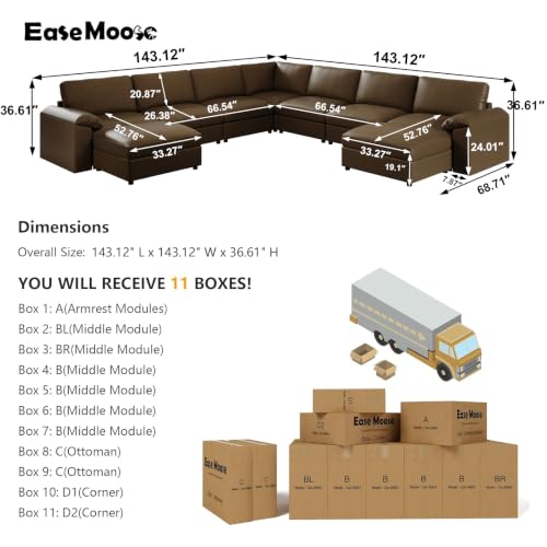 EASE MOOSE Deep Seat Sectional