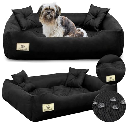 KING DOG Hundebett sehr Grosse Hunde Waschbar XL 115x95 Wasserdicht Hundekissen Haustierbett Hundekorb | | Hundebett Abwaschbar | Orthopädisches Hundebetten | Wasserdichtes Material Silikon Füllung