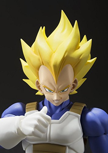Bandai Tamashii Nations S.h. Figuarts Super Saiyan Vegeta (Cell Saga) "Dragon Ball Z" Action Figure For 180 Months To 480 Months #TOP3