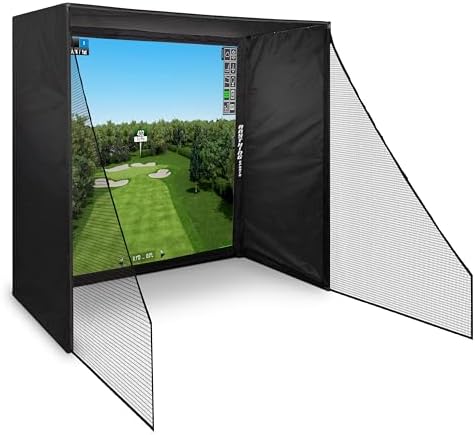 Complete Golf Simulator Enclosure Package – 4K-Ready Impact Scree...
