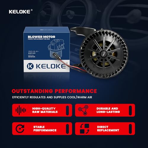 Image of KELOKE Front HVAC Heater Blower Motor Fan Compatible with 2004-2010 BMW 525i, 525xi, 528i, 528i xDrive, 528xi, 530i, 530xi, 535i, 535i xDrive, 535xi, 545i, 550i, 645Ci, 650i, M5, M6, Replace# 700280