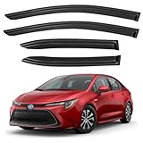 Window Visors Rain Guards Shield for 2019-2025 Toyota Corolla Sedan, Out-Channel Window Vent Wind Deflectors Visors Shades for 19-25 Corolla Sedan