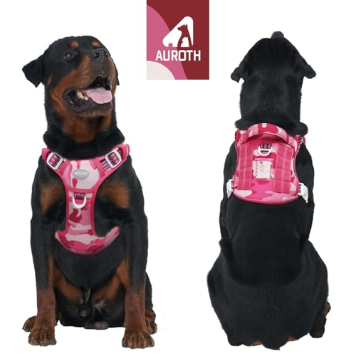 Image of AUROTH Dog Harness for Large Dogs, No Pull Tactical Dog Vest Heavy Duty