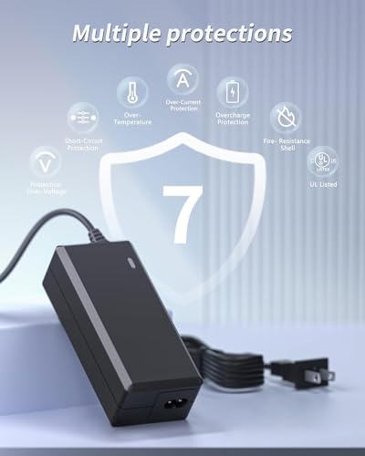 FGIEU Camera Charger Compatible with Blackmagic Pocket 4K, 6K, 6K Pro, 6K G2, BMPCC 4K 6K Pro G2 Cinema Camera Replacement Blackmagic Camera 4K 6K Power Adapter.