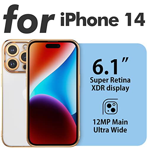 Piramesse Phone Case For Iphone 14,Iphone 14 Plus,Iphone 14 Pro,Iphone 14 Pro Max (Gold Compatible With Iphone 14) #TOP1