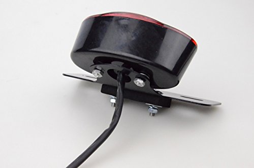 GOOFIT Motorrad Street Pocketbike Umbau hinten LED Scheinwerfer Bremse/Running/Turn Signal/License Plate Mount Tail Light Lampe Ersatz für Halley ATV Scooter