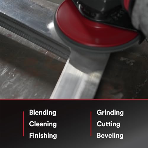 Image of 3M Electric Angle Grinder, 11129, VS, 4.5-5 in Paddle Switch, 13-Amp, 120V, for Cutting, Grinding, Polishing and Rust Removal,1 EA