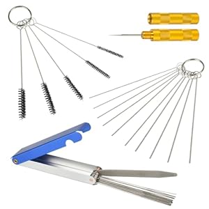Sankoly Carburetor Cleaning Kit Carburetor Carbon Dirt Jet Cleaner Multipurpose Nylon Mini Cleaning Brush Set For Cleaning Carburetor,Stove Burner Holes,Torch Tip 1 41toden0mol. sl500 . ss300