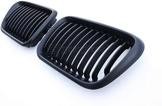 Kühler- Sport- Front- Rippen- Grill Schwarz Matt Eintragungsfrei Set Passend für E36 Facelift 96-99
