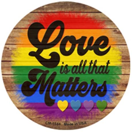 Love is All That Matters Round Coasters Set of 4