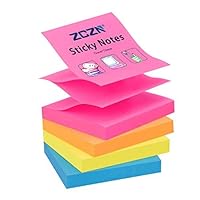 Post-it Adesivi Super Viscosi 76x76 Mm - Confezione Da 4 Blocchi 100 Fogli L'uno - Foto 2