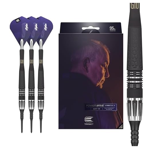 Target Darts Conjunto de dardos Phil Taylor Power 9-5Gen 10 18G 95% tungstênio ponta macia