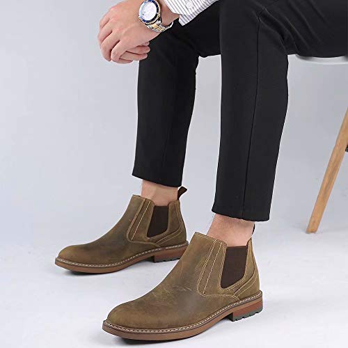 Image of Arkbird Chelsea Boots for Men Genuine Leather Oxford Casual and Formal Ankle Dress Boot
