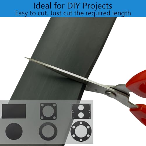 Gummistreifen 3mm Gummimatte 5 cm x 1 m Gummi Streifen Hartgummi Vollgummi Schürfleiste rutschfest Isolierend Ideal Für Den Einsatz Als Schutz Bei Industriellen Garagenanwendungen (50 * 3mm*1m)