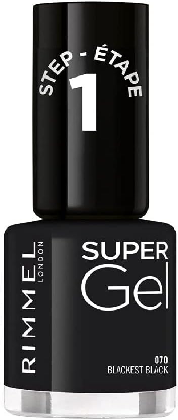 Rimmel London Kate Super Gel Nail Polish #070-Black Obsession