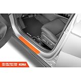 Luxshield folia ochronna progów kompatybilny z Hyundai Kona 2 (II) SX2 I 2023-2026 - akcesoria, listwy ozdobne, folia ochronna na lakier - czarny karbon