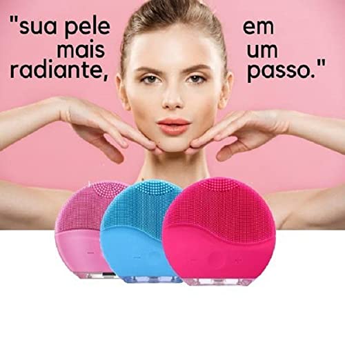 Esponja Elétrica Forever Massagem Fácil Limpeza Rosto Recarregável