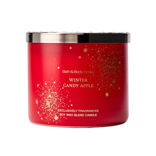 Bath & Body Works 3-Wick Candle, Winter Candy Apple Scent | Up to 45 Hours Burn Time, Winter Candle, Winter Candy Apple Candle, Soy Wax Blend, Holiday Décor & Gifting - image 1