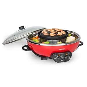 Klarstein Szechuan Hot Pot Grillplatte Rot