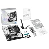 ASUS ROG STRIX B760-G GAMING WIFI Intel B760 LGA 1700 white mATX motherboard with 12 + 1 power stages, DDR5, PCIe 5.0 x16 SafeSlot, two PCIe 4.0 M.2 slots, WiFi 6E, 2.5G Ethernet, and Aura Sync - 13