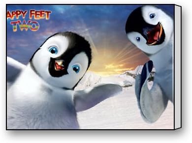 Funnyone Custom Modern Wall Art Decoration for Home Happy Feet Two Fun Canvas Prints