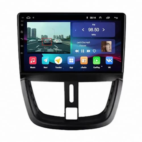 Navegación de video del automóvil para solucionar la falta de Bluetooth y GPS en Peugeot 207