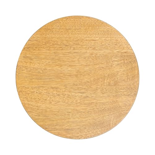Kate and Laurel Foxford Tiered Round Side Table, 16 x 16 x 23, Natural Brown, Transitional Two-Tier Circle Nightstand Table with Storage and Resilient Wood Construction for Bedroom Decor by Kate and Laurel - Used condition - Image 4