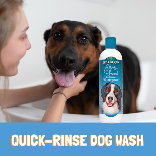 Bio-groom Anit-Shed Deshedding Dog Shampoo Double Coat & Long Hair 12-Ounce