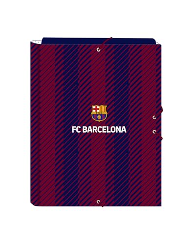 F.C. BARCELONA - Carpeta Folio con 3 Solapas, Ideal para Niños