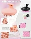 Leticia Silicone Scalp Massager Shampoo Brush, Shower Scalp Scrubber with Soft Bristles for All Hair Types of Women (Multicolor) gallery image