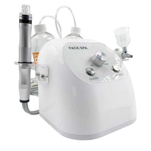 Hydrogen Oxygen Facial Machine for Home & Spa Use – Hydro Facial Machine Professional with Facial Vacuum, Water Oxygen Spray, Hydro Dermabrasion & Skin Care Device