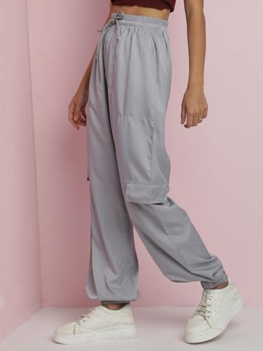 Image of KOTTY Women's High Rise Relaxed || Straight || Joggers Fit Cargo's for Pants || Trousers
