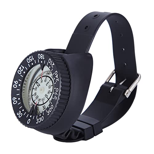 Ejoyous Boussole de Plongée Professionnelle, Boussole de Poignet Étanche, Résistant à l'eau, Lentille de Haute Qualité, pour la Plongée sous-Marine,...