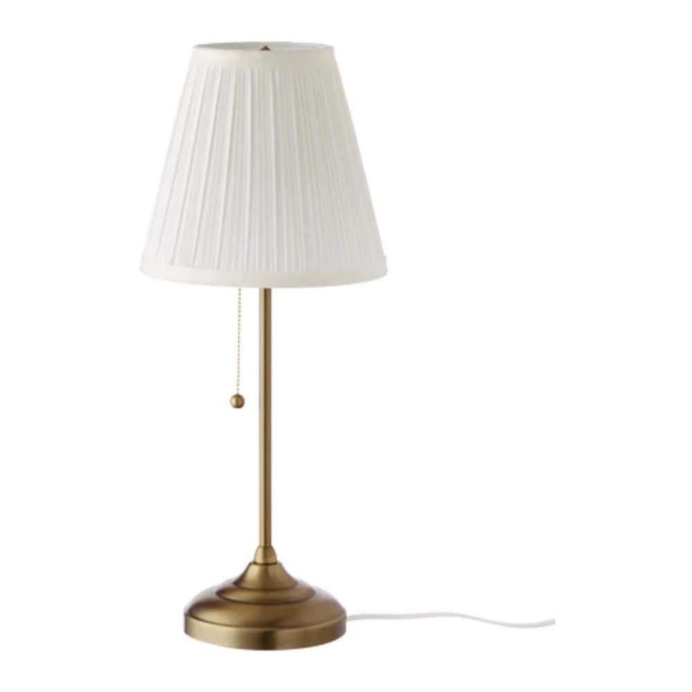ARSTID Table Lamp, Brass, White