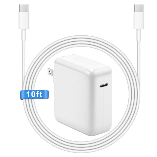 Mac Book Pro Air Charger with 10FT Extra Long Type C Charging Cable