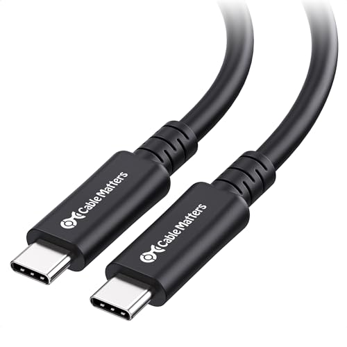 Cable Matters 20Gbps Long USB 4 Cable - 9.8ft, Supports Up to [8K@30Hz / 4K@120Hz Video, 240W Charging, 20Gbps Data Transfer] USB4 Cable Compatible with Thunderbolt 4, MacBook, XPS, Surface Pro by Cable Matters - Used condition - US$26.60