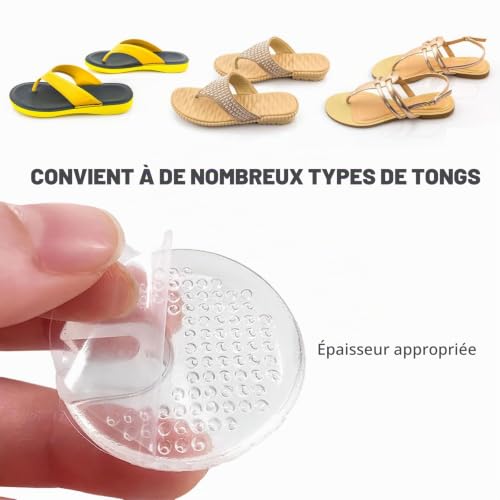7 Paires Coussinets Protecteurs D'orteils Tong Coussin Protège Orteils, sandales en silicone Avant Pieds Pads pour orteils coussins Protecteurs de string pour hommes femmes – vue 3