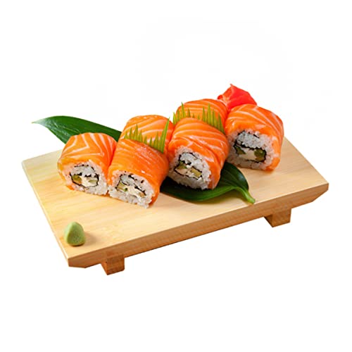Plato japonés de bambú para sushi tamaño mediano miniatura 3
