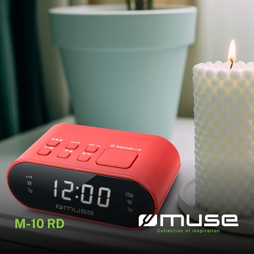 MUSE Radio réveil M-10 Red – vue 3